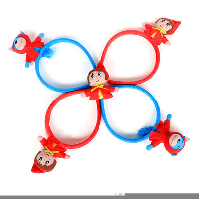 15cm oder kundengebundene nette Karikatur-Bild-Plüsch-Haarspange-Mädchen-Haarnadel-Puppe