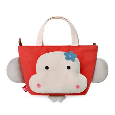 22cm*15cm*19cm Hip Hop Affe-Tierplüsch-Taschen-Karikatur-tragbare nette Segeltuch-Tasche