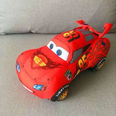 25cm kundenspezifische Karikatur angefülltes Auto-rotes McQueen-Auto Toy Printing Logo