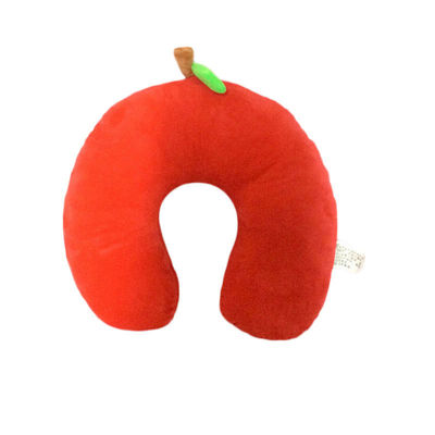 Langsame neu eingebundene U Kissen-Reise Nap Plush Neck Pillow der rote Gedächtnis-Baumwolle