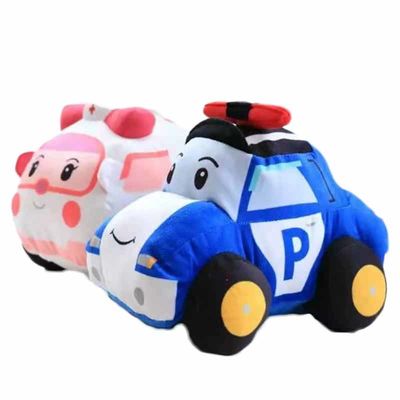 25cm Eco freundliches Baumwoll-Polly Ambulance Plush Police Car-Jungen-Geschenk