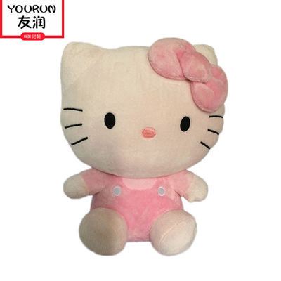 Kundengebundenes weißes hallo Kitty Cat Plush Toys Stuffed Animal ISO9001