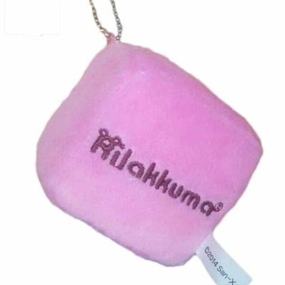 Quadrat-Rosa-Bärn-Plüschschlüsselkette füllte Puppen-Anhänger Widgets besonders anfertigen an