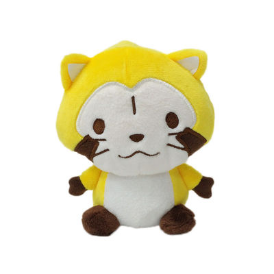 25cm Stickerei-kundenspezifische Tierplüsch-Spielwaren-gelbes Zibet Cat Stuffed Animal