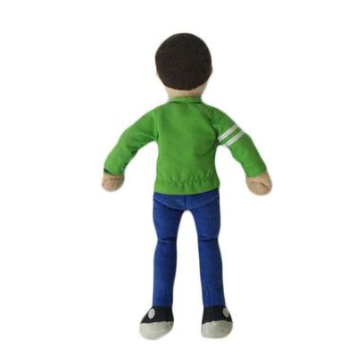 35cm füllte grüner Sport-Puppen-Plüsch Spielwaren bunten netten weichen Toy Gift an