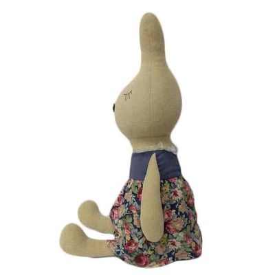 Breathable Bunny Stuffed Plush Toys Floral-Rock-Kaninchen-weiches Spielzeug