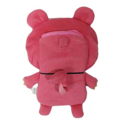 Roter kleiner Bärn-Plüschtier-Geschenk-Kartenhalter-Plüsch-Kartenhalter weicher Toy Accessories