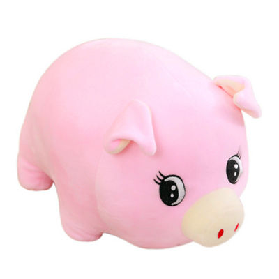 30cm Polyester-rosa gelbes Schwein füllte Plüsch-Spielwaren-großes Haustier-Schlaf-Kissen an