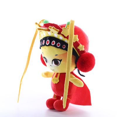 35cm rote chinesische Oper stellt Puppen-Plüsch-Spielwaren ISO9001 dar