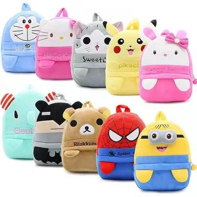 25cm*30cm Kindergarten Pokemon-Plüsch-Schulrucksack 3-6 Jahre kundenspezifische Plüsch-Taschen-