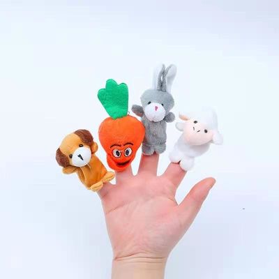 Familienmitglied-wechselwirkende Tierplüsch-Finger-Marionetten für Kind-Soem