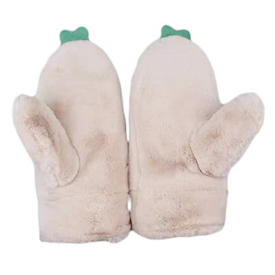 Karikatur-Studenten-Plush Gloves For-Mädchen