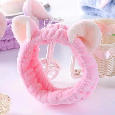 Nettes Cat Ears Simple Makeup Plush-Stirnband-Plüsch-Haar-Band weicher Toy Accessories