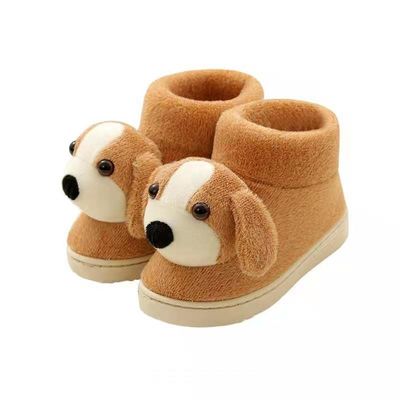 Plüsch-Tierpantoffel mit Ferse