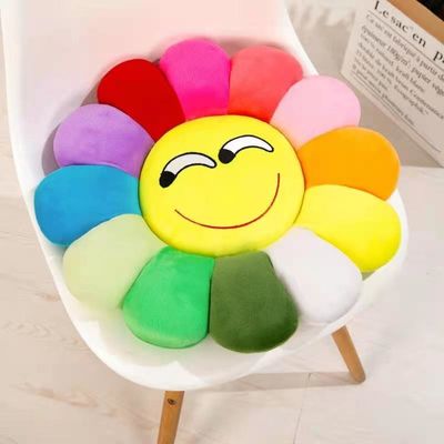 35*35cm bunte Sonnenblume angefülltes Plüsch-Spielwaren-Kissen-Büro-Stuhl-Kissen