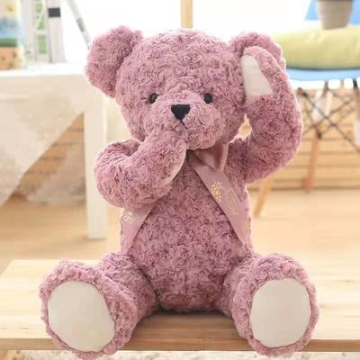 Schüchterne Teddy Bear Plush Toys Small nette Flickenpuppe 85cm Rose Red Girl Sleep Cuddles
