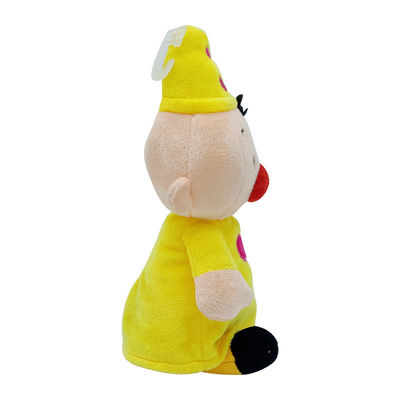 25cm gelbes spielt Clown-Plush Doll Children-' s-Komfort Gutenachtgeschichte-Stützen