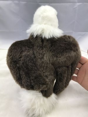 Weiße vorangegangene Baumwolle 30cm Eagle Stuffed Plush Toyss 100% pp. oder besonders angefertigt