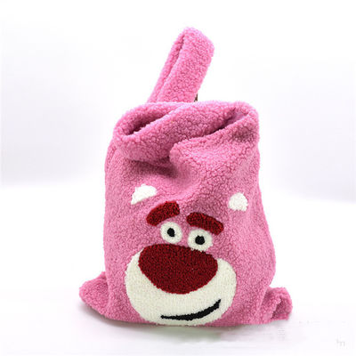 Gestickte Mädchen-Plüsch-Einkaufstasche für Winter