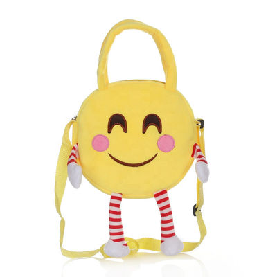 Maschine füllte waschbarer Emoji-Plüsch-Rucksack mit pp.-Baumwolle