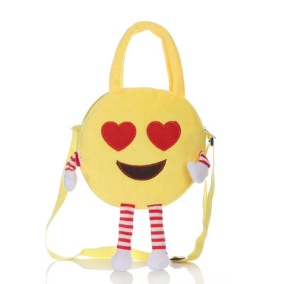 Maschine füllte waschbarer Emoji-Plüsch-Rucksack mit pp.-Baumwolle