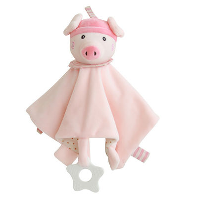 Baumwollkarikatur-Speichel-Plüsch-Toy Non Shedding Animal Shaped-Plüsch-Baby-Speichel-Tuch