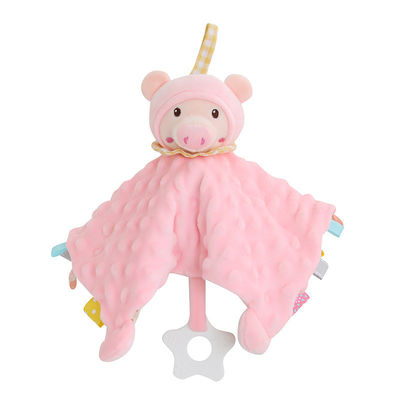 Baumwollkarikatur-Speichel-Plüsch-Toy Non Shedding Animal Shaped-Plüsch-Baby-Speichel-Tuch