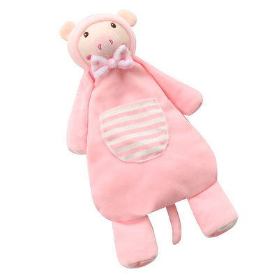 Baumwollkarikatur-Speichel-Plüsch-Toy Non Shedding Animal Shaped-Plüsch-Baby-Speichel-Tuch