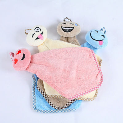 Empfindliches 20cm quadratisches kurzes Plüsch-Baby-Speichel-Tuch
