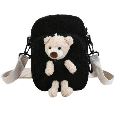 Kein Geruch-Kinderkurzer Plüsch 3D Teddy Bear Bookbag