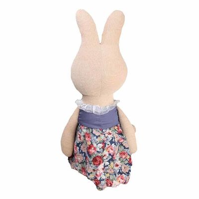 Breathable Bunny Stuffed Plush Toys Floral-Rock-Kaninchen-weiches Spielzeug