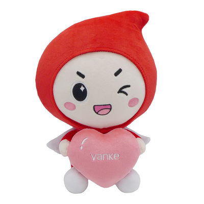 EN71 25cm Mini Plush Mascot Toy With druckte Logo