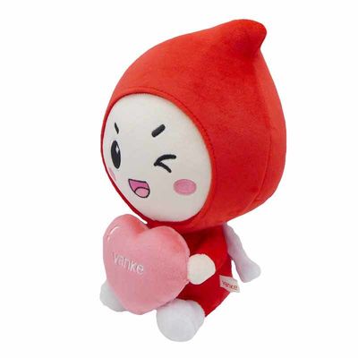 EN71 25cm Mini Plush Mascot Toy With druckte Logo