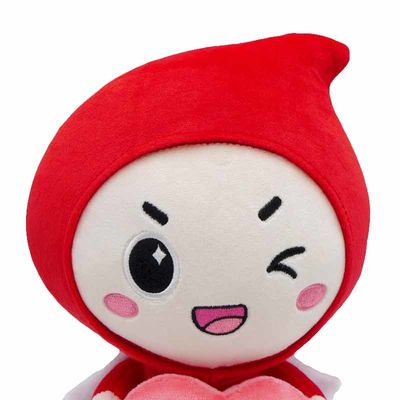 EN71 25cm Mini Plush Mascot Toy With druckte Logo