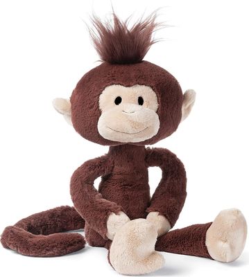Langer übergebener langer mit Beinen versehener Affe-Plüsch Toy With Funny Hairstyle