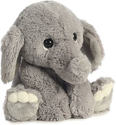 Keine verblassenden Gray Polyester Long Plush Elephant-Spielwaren
