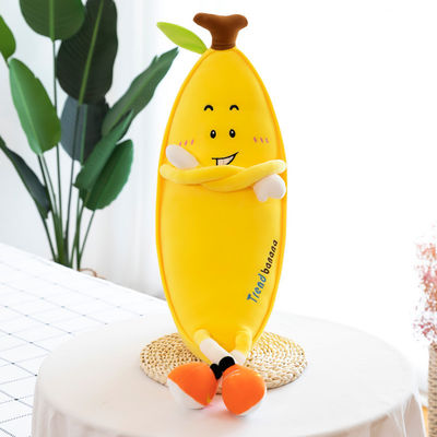 Plüsch-Ausgangsdekoratives Wurfs-Kissen mit Bananen-Entwurf