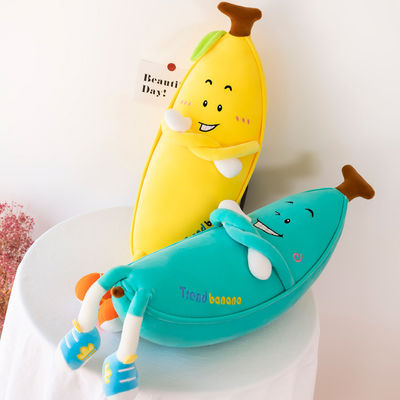 Plüsch-Ausgangsdekoratives Wurfs-Kissen mit Bananen-Entwurf