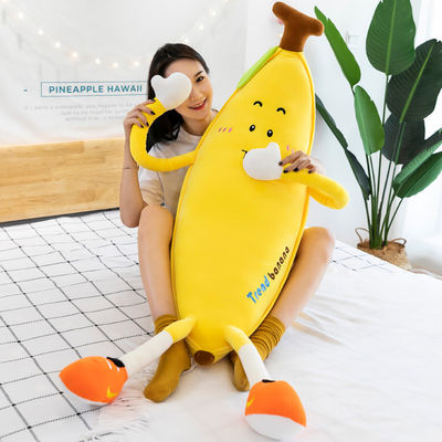 Plüsch-Ausgangsdekoratives Wurfs-Kissen mit Bananen-Entwurf