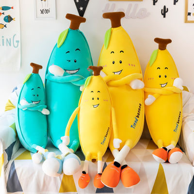 Plüsch-Ausgangsdekoratives Wurfs-Kissen mit Bananen-Entwurf
