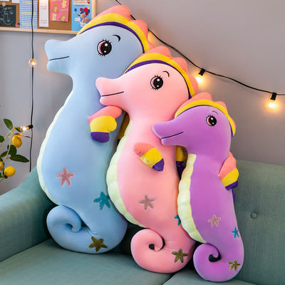 Gefülltes Karikatur-Seahorse angefülltes Spielzeug ODM pp. Baumwolle