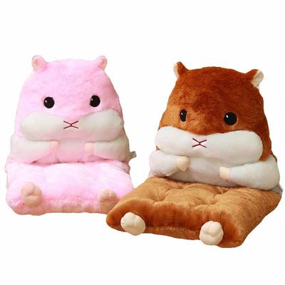 Mehrfunktionales abnehmbares Hamster-Plüsch-Seat-Kissen