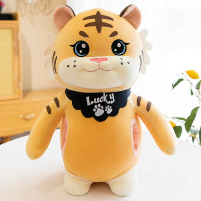Soem-Vertrags-füllte nähendes Plüsch-Gewebe Tiger Toy an
