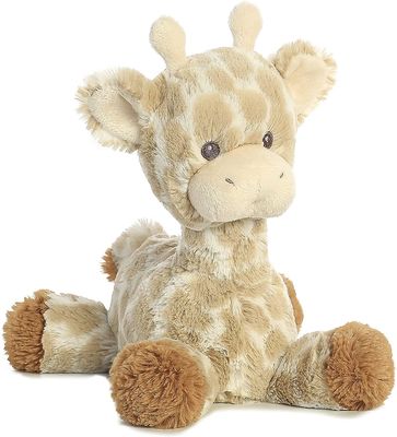 Baumwolle ASTM pp. füllte sitzende Giraffen-Plüsch-Puppe