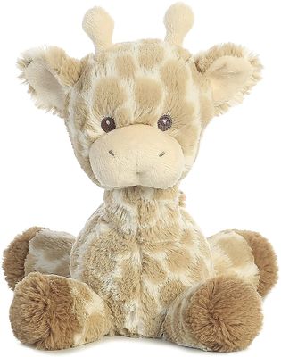 Baumwolle ASTM pp. füllte sitzende Giraffen-Plüsch-Puppe