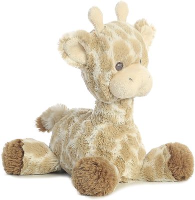 Baumwolle ASTM pp. füllte sitzende Giraffen-Plüsch-Puppe