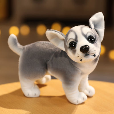 Pp.-Baumwolle füllte kurzes Plüsch-Simulations-Hundespielzeug 20cm
