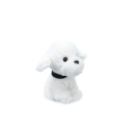 Weißer Plüsch Toy For Children Comfort ODM 25cm Hunde