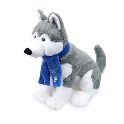 Kurze Plüsch-Simulation Husky Stuffed Toy With Scarf ISO9001