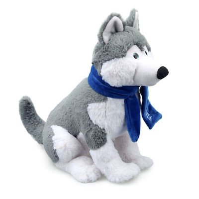 Kurze Plüsch-Simulation Husky Stuffed Toy With Scarf ISO9001
